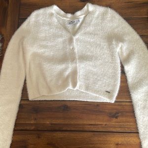 Hollister Button-Up Cropped Cardigan